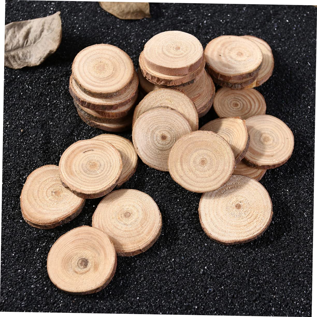 SEWACC 150stücke Natürliche Holzscheiben Handbemalt Für Bastelarbeiten Hochzeit Dekoration Tischmittelpunkt Foto Requisiten Unvollendete Holzscheiben