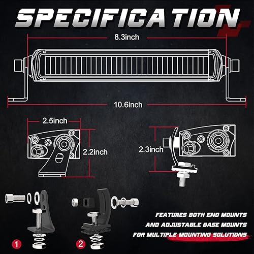 Miniatura 5 de OFFROADTOWN 2 unidades de 3 pulgadas y 80 W LED Pods LED Cube Lights Spot LED Barra de luz LED Conducción Off Road Ditch Pods Luces de parachoques