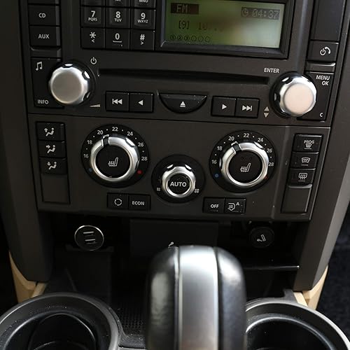 YIWANG Para Land Rover Range Rover Sport L320 2005 2006 2007 2008 ABS cromo coche aire acondicionado volumen perilla cubierta Trim coche accesorios