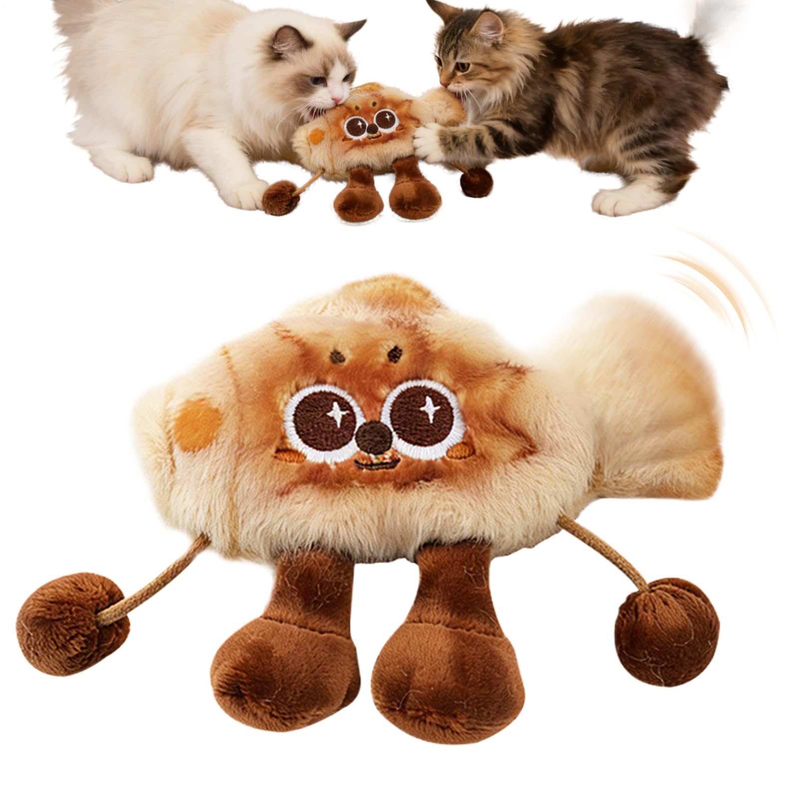 Jouets interactifs pour chat avec design nourriture frite stimulant l'éveil