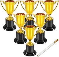 COJOSQC 4 Inch Mini Plastic Trophies for Kids Soccer Basketball Bowling Awards, Kindergarten Graduation & Football Party Favors