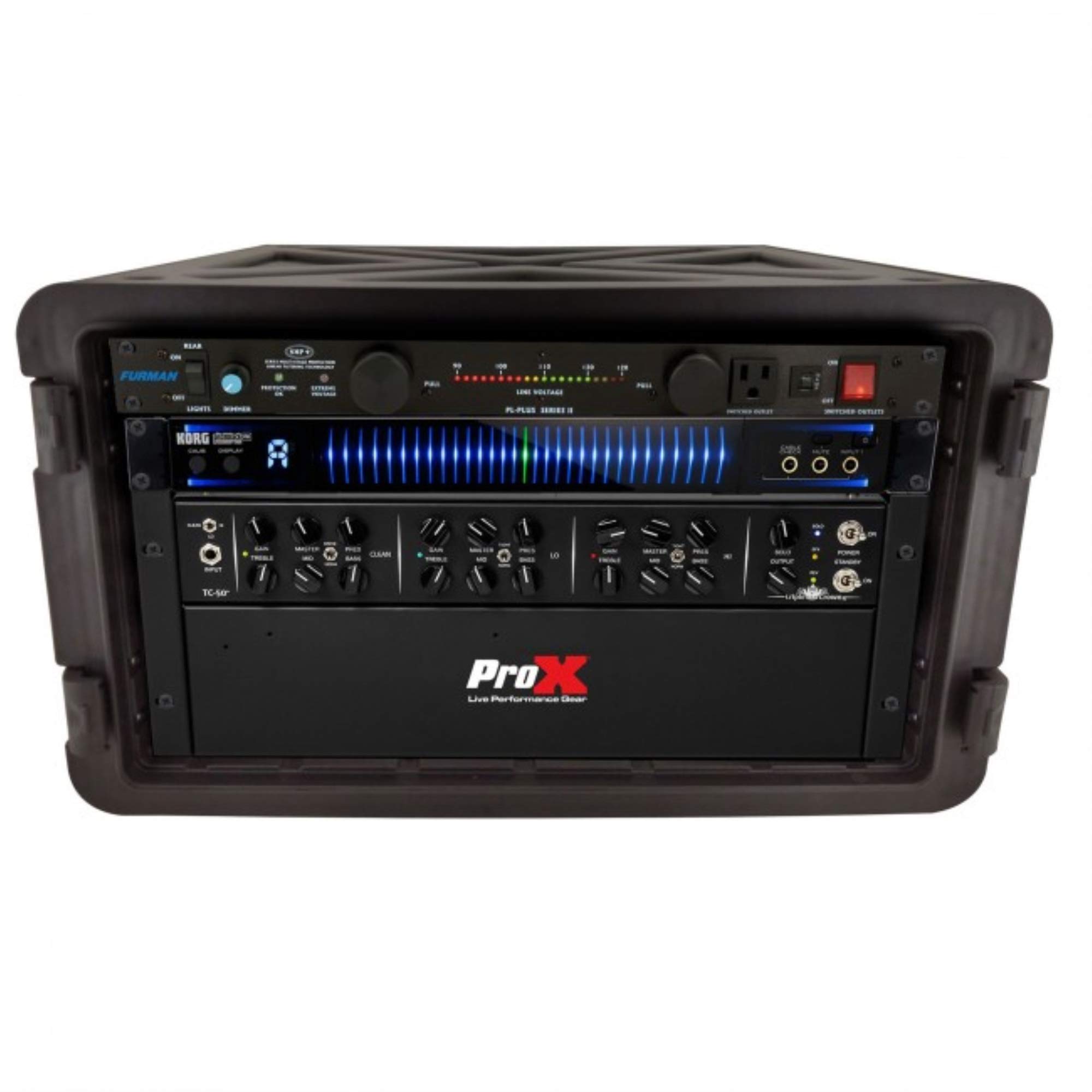 ProXXM-6U UltronX 6U Rack Air-Tight, Water-Sealed ABS Storage Case, Pro Audio Equipment, Black, One Size, Cases