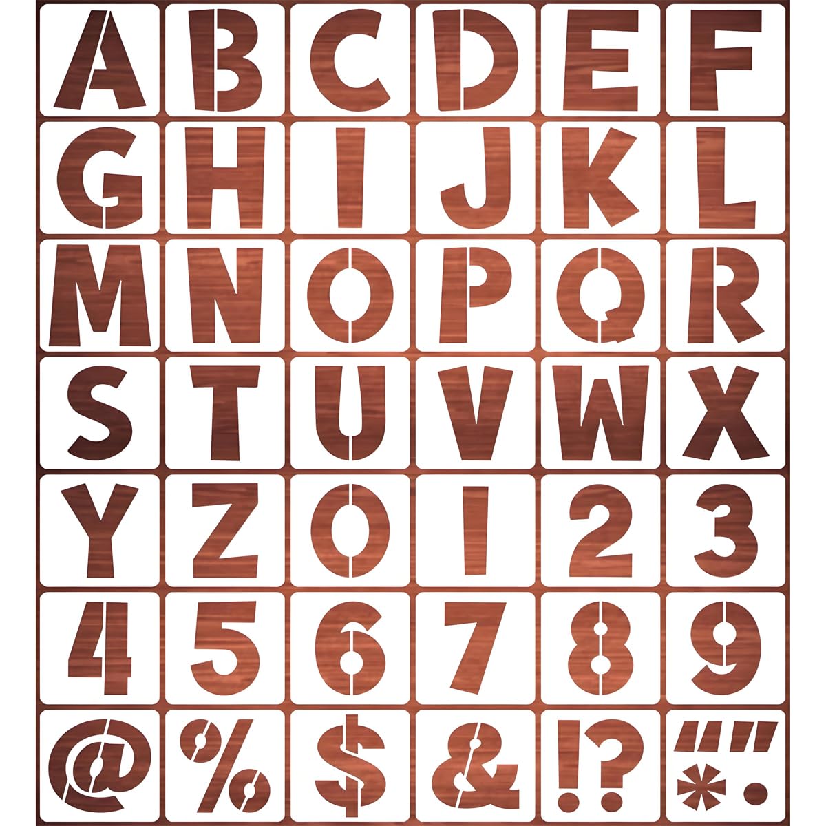 9 In Letters Snapklik.com : REOLAN 9 Inch Letter Stencils For Painting - 42 Pack ...