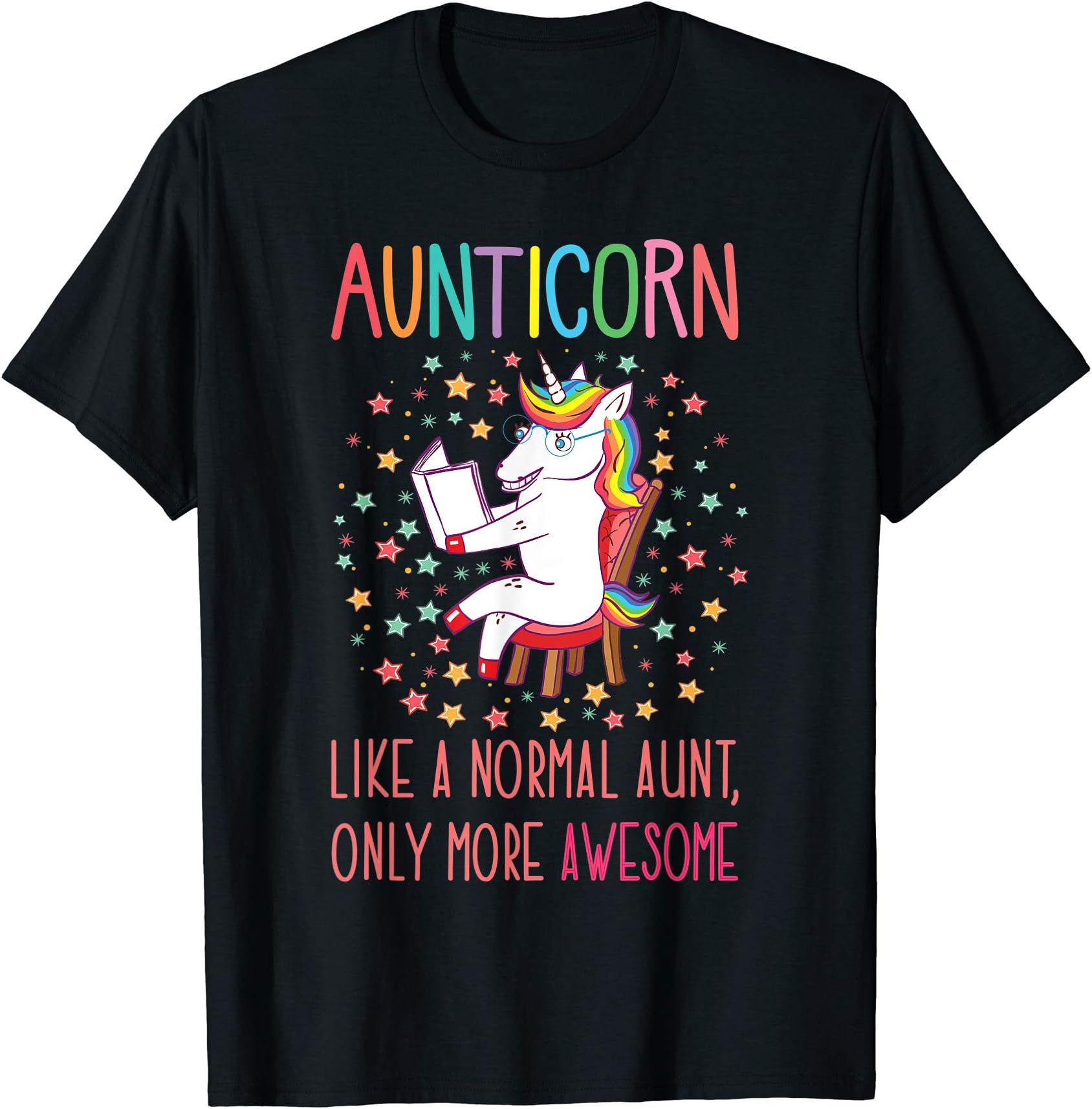 Auntiecorn Unicorn Aunt Gifts for Auntie, Aunty, Aunts Women T-Shirt