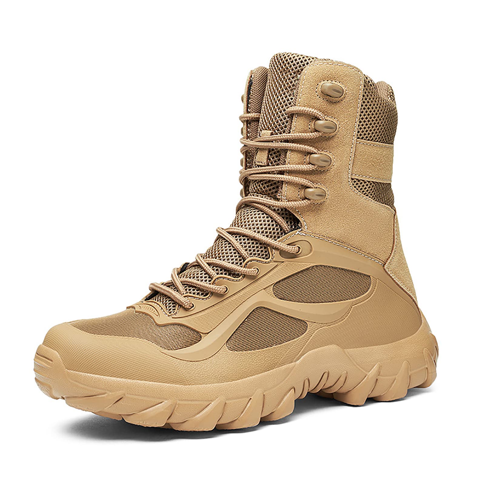 Taktyczne buty bojowe, Męskie taktyczne buty pustynne czarno-piaskowe 39-48 EU(Sand,41 EU)