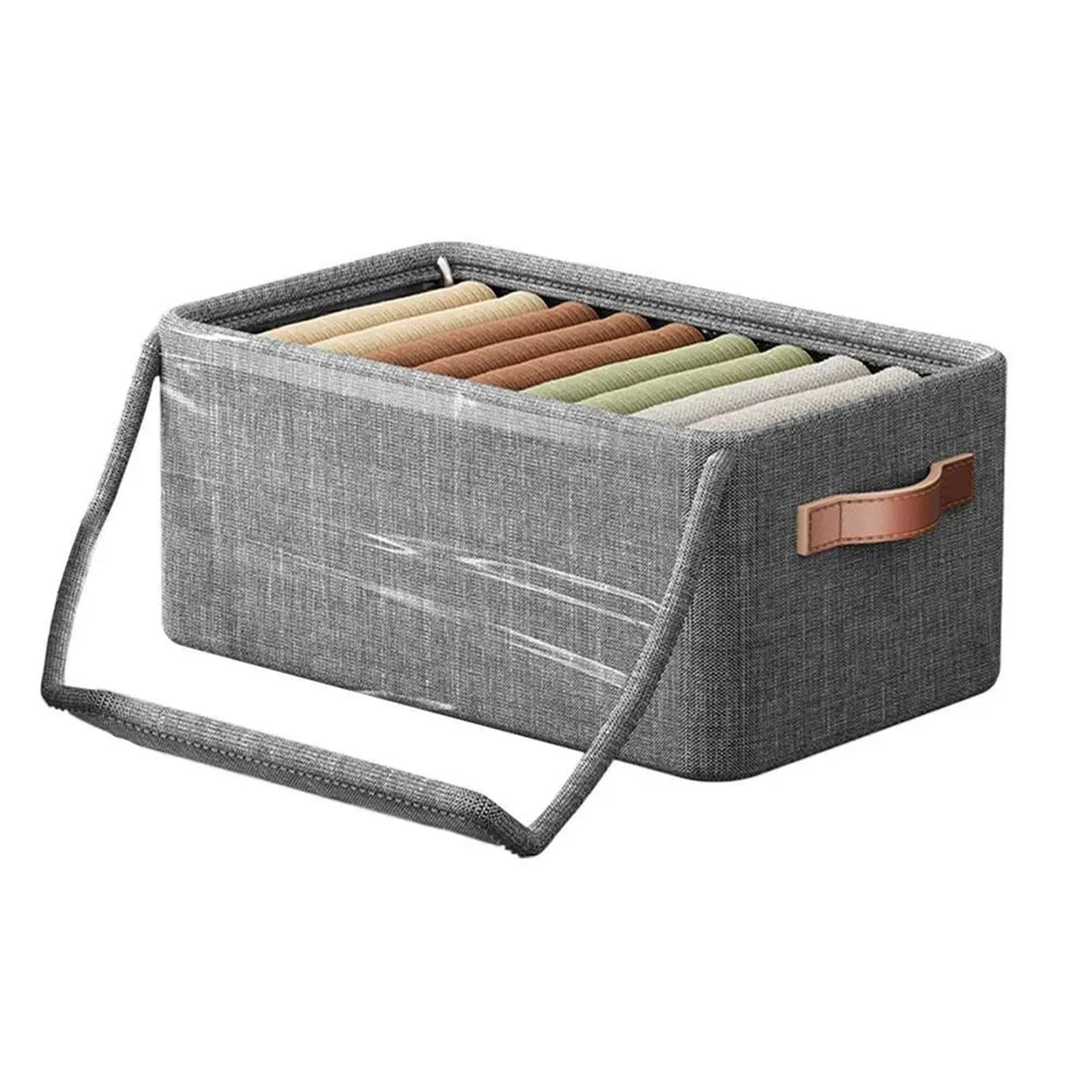 EWUHYFP Storage Boxes Foldable Fabric Drawer Organizers With Handles Multi Compartment Storage Box For Clothes, Pants, Bedding, Closet ﻿