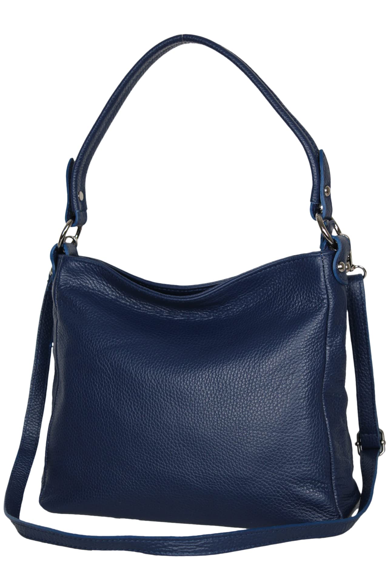 AMBRA Moda GL35 - Borsa a mano, borsa a spalla, borsa a tracolla donna in vera pelle vacchetta grana
