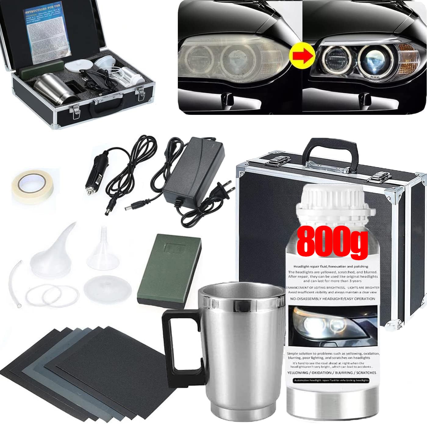 VCTSELITY Vapor Headlight Restoration Kit