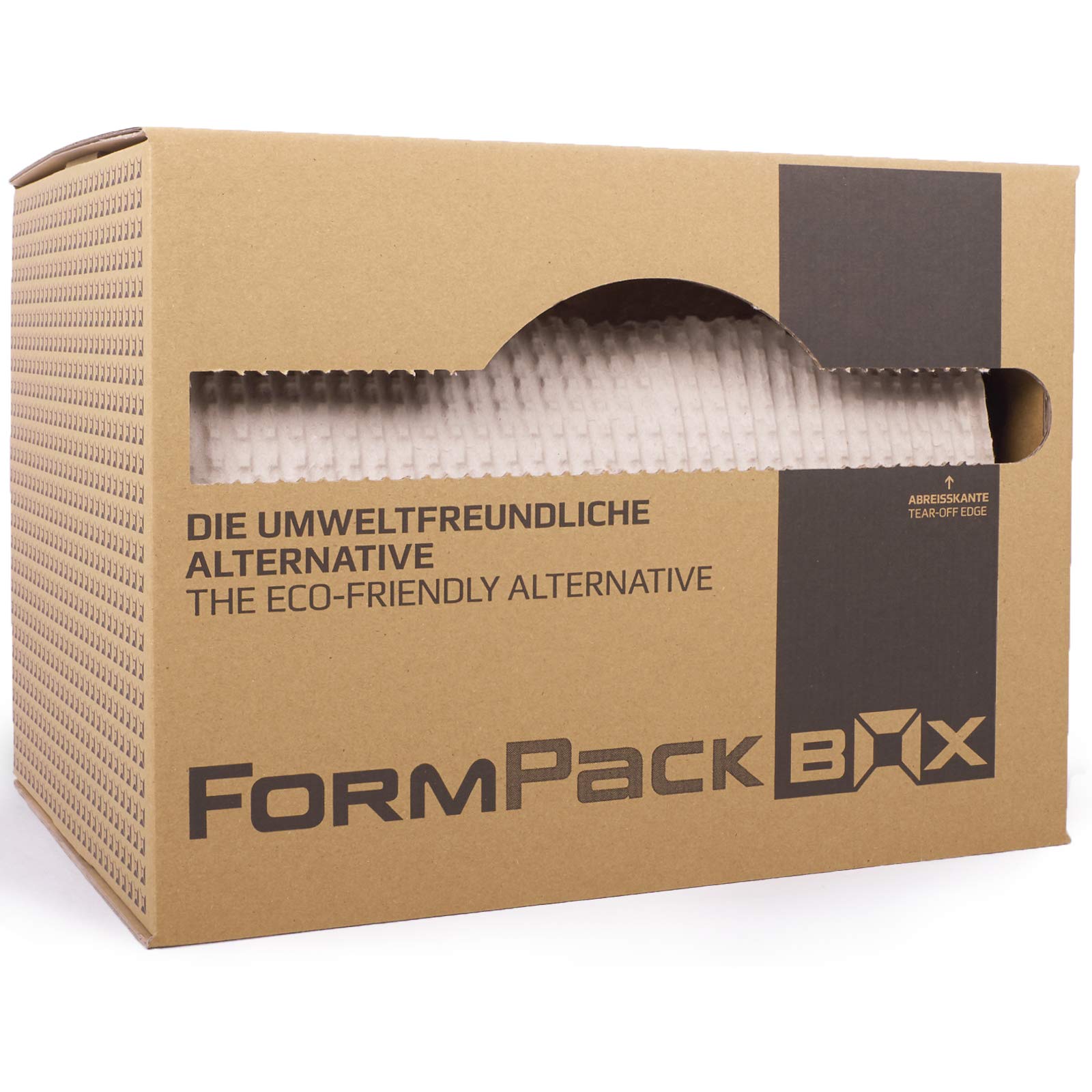 Sprick FORMPack Box 350 mm x 55 lfm | 20 Stück, Luftpolsterpappe 125 g Recyclingpapier | Noppenpapier Packpapier Spenderbox | Polsterpapier Stopfpapier für Paketversand