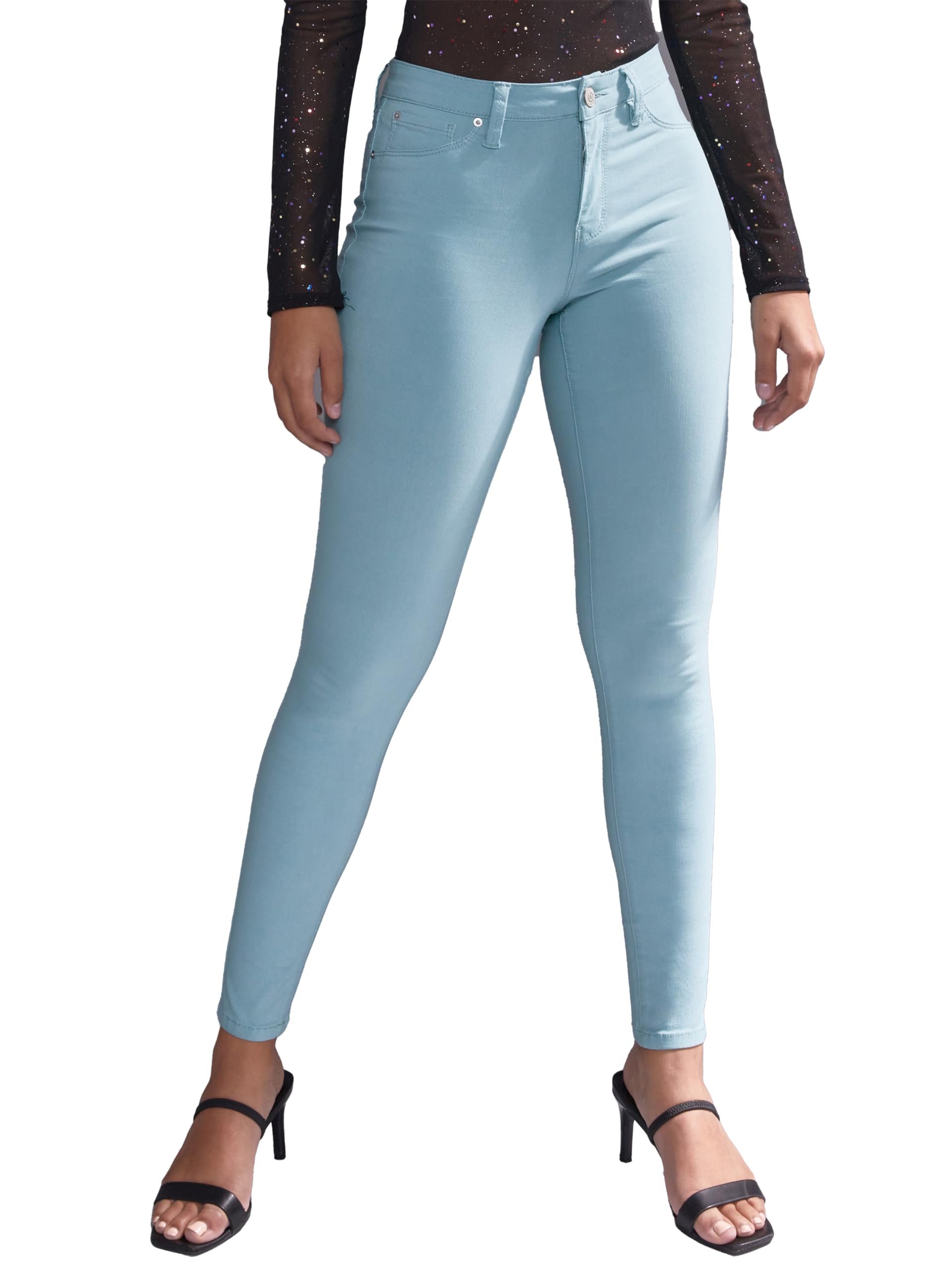 YMI Jeanswear Full Size Hyperstretch Mid-Rise Skinny Jeans main image 1