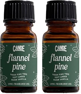 CANDECraftCo Premium Fragrance Oil – Diffuser Oils Fragrances Scented for Home, Candle Soap Making Supplies, Aromatherapy Blends for House (0.34 Fl Oz) (2-Pack, Flannel Pine)