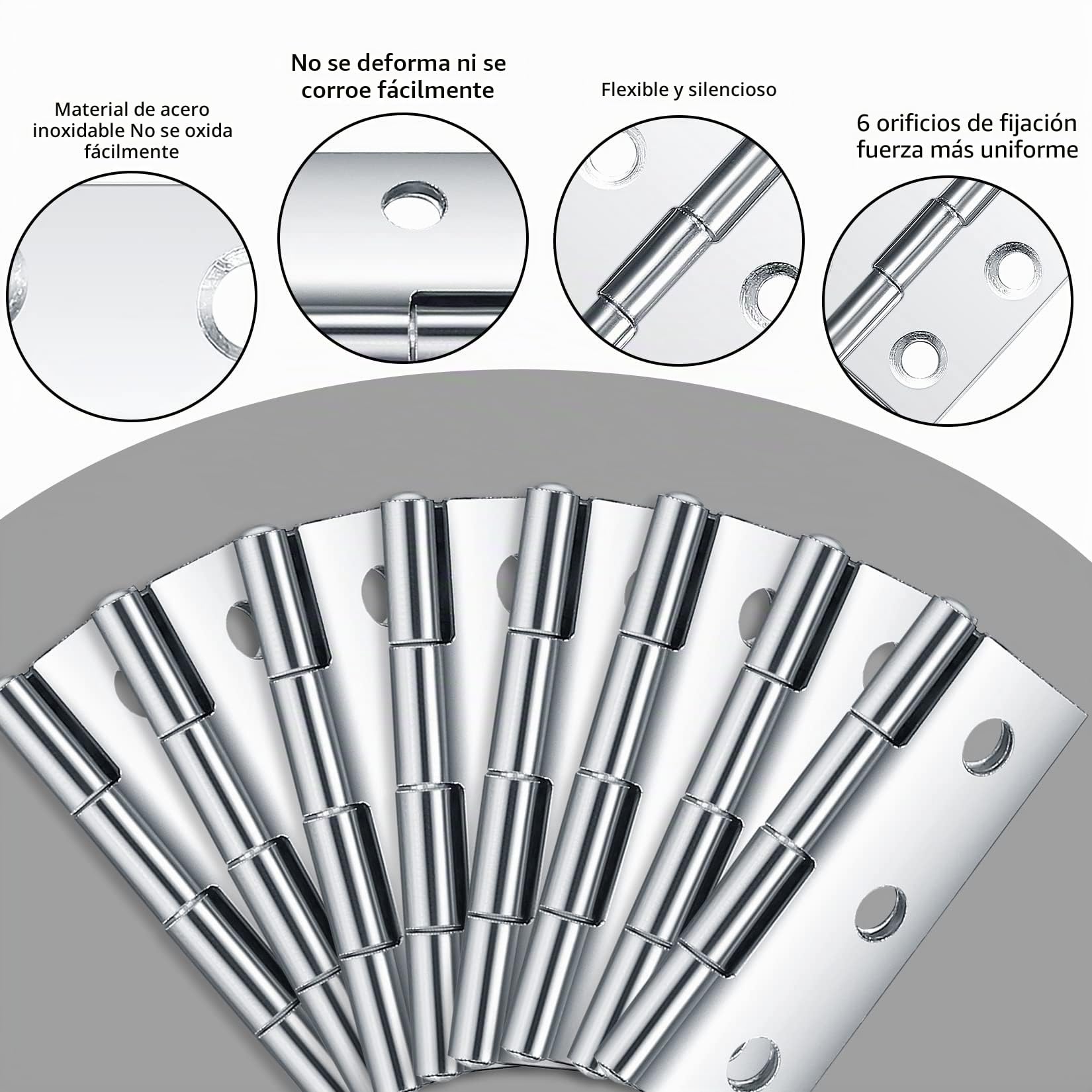 20 Piezas Bisagras Puertas Madera,Visagras Pequeñas, Bisagras de Acero Inoxidable Conectores para Gabinete Armario Puertas Ventanas