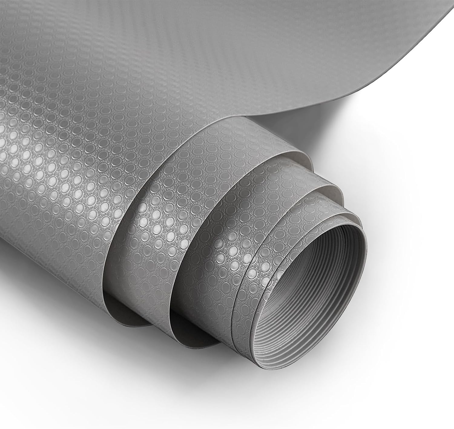 Bloss Shelf Liner for Kitchen Cabinets, 11.8 x 59 Inch Non Adhesive Plastic Drawer Liner, Washable Cabinet Liner, Refrigerator Liners, EVA Shelf Liners, Fridge Liners for Shelves Gray 11.8"W x 59"L