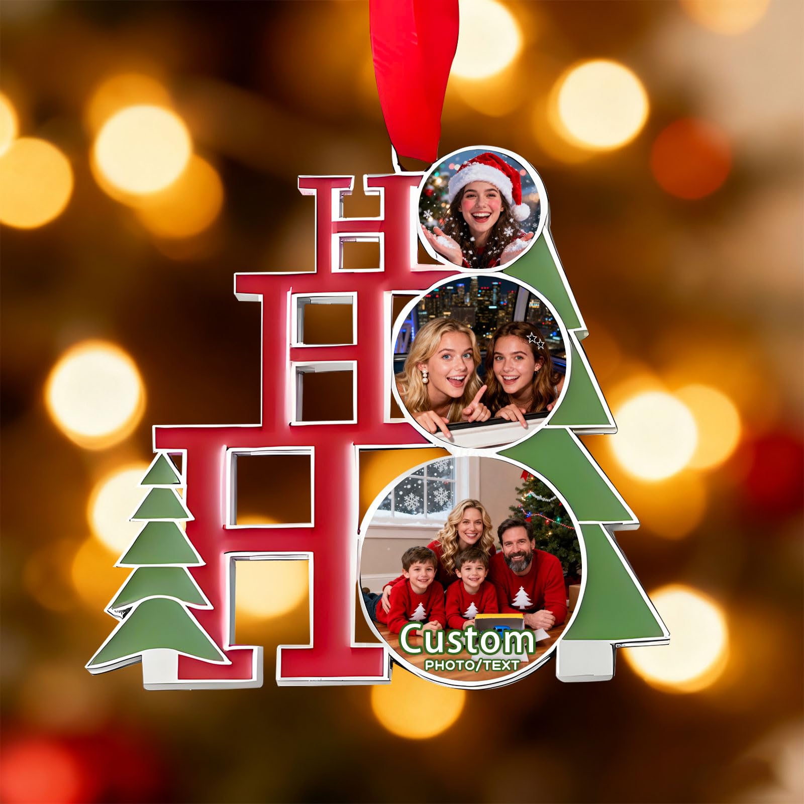 Personalised First Christmas Baubles Gifts Christmas Tree Decorations Custom Xmas Bauble Gift for Mom Dad Family Girls Boys Friends (Christmas Decorations 9)