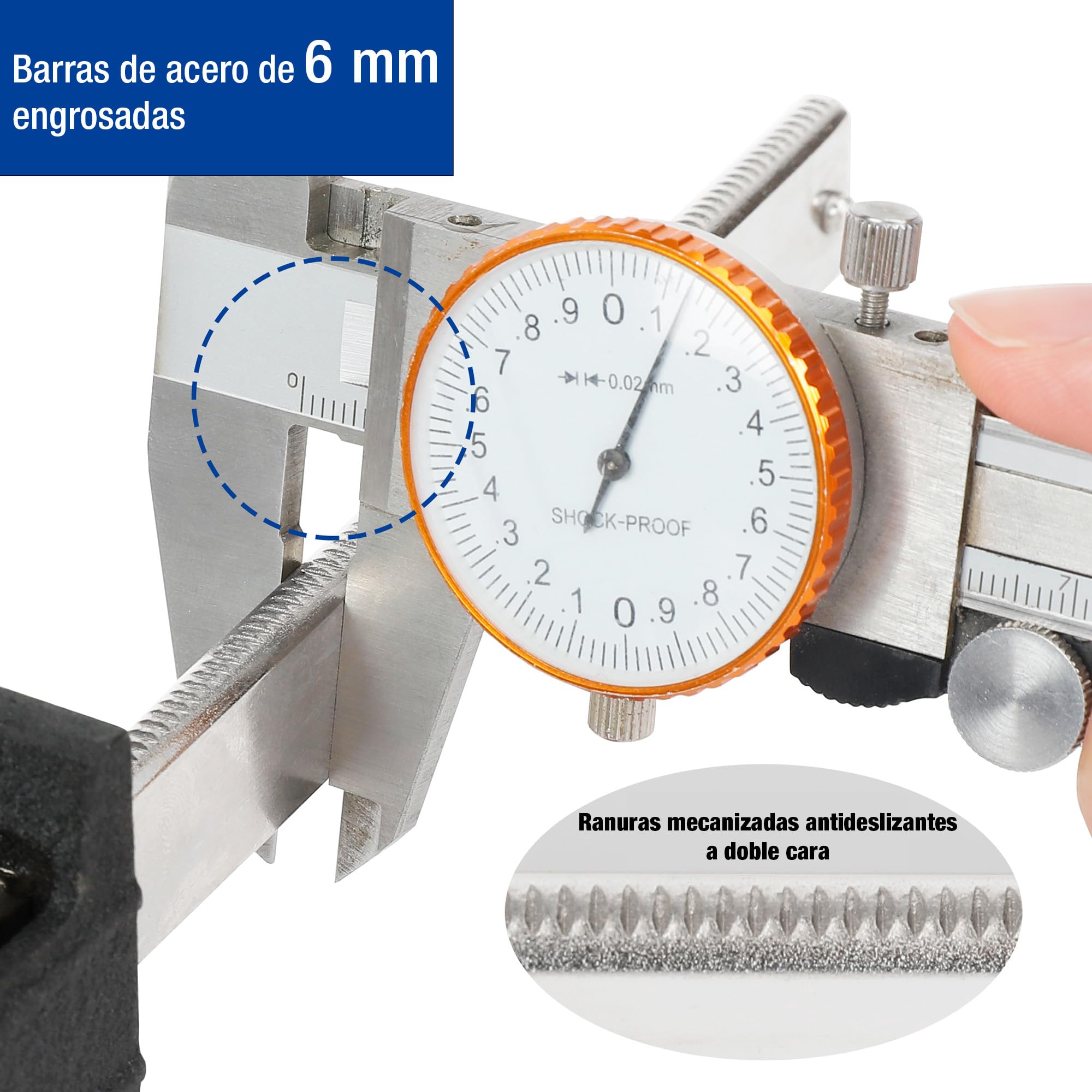 WORKPRO Juego de Sargento de Barra, 4PC Sargento de Tornillo, Abrazaderas de Liberación Rápida de 150 mm y 300 mm, Set de Sargentos para carpintería de potencia 272 KG