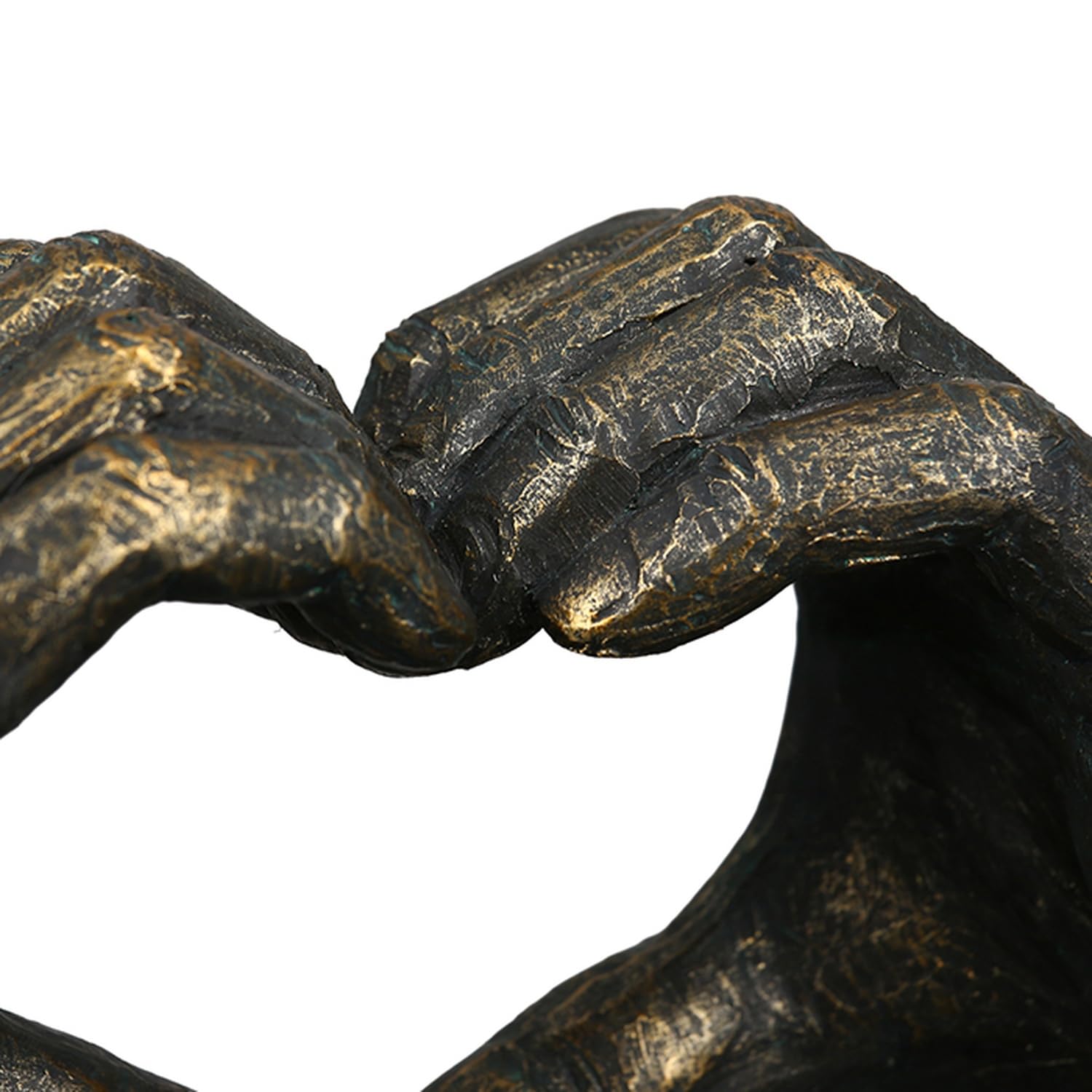 Casablanca - Escultura Decorativa con Forma de corazón de Manos - Amor, Poli Ancho 36 cm