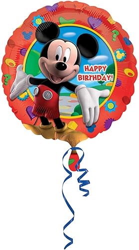 Anagram International - Globo de papel de aluminio para cumpleaños diseño de Mickey Clubhouse multicolor