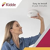 Vista 7 de Kidde Detector de humo y monóxido de carbono, interconexión cableada, alarma combinada de humo y CO con batería de respaldo, alertas de voz, paquete