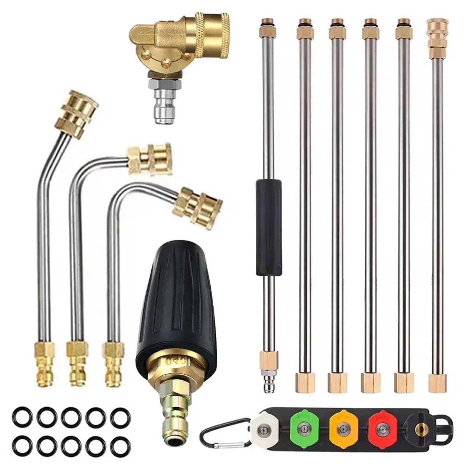 Pressure Washer Extension Wand High Pressure Washer Extension Wand Set Spear Car Nozzles Cleaning Quick Connect Tools(ColorJ)