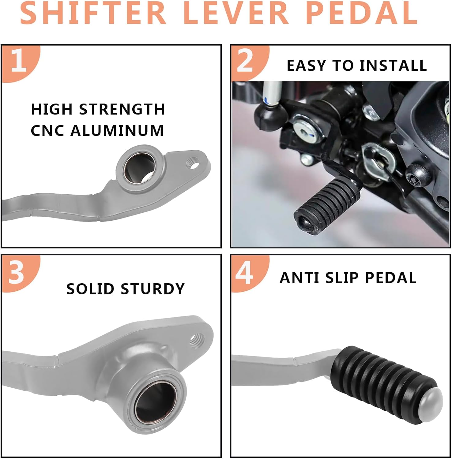 Motorcycle Gear Shifter Shift Lever Shifter Pedal Replacement for Yamaha MT 09 MT09 SP 2021-2023 Tracer 9 Tracer 9GT 2021-2024 (Black)