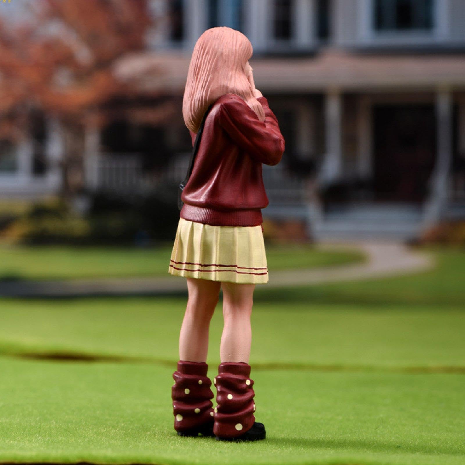 Modellino in 1/24 di Una Ragazza con I Capelli, Decorazione Ferroviaria, Oggetto di Scena per Film Amatoriali, Diorama in Miniatura, Figura