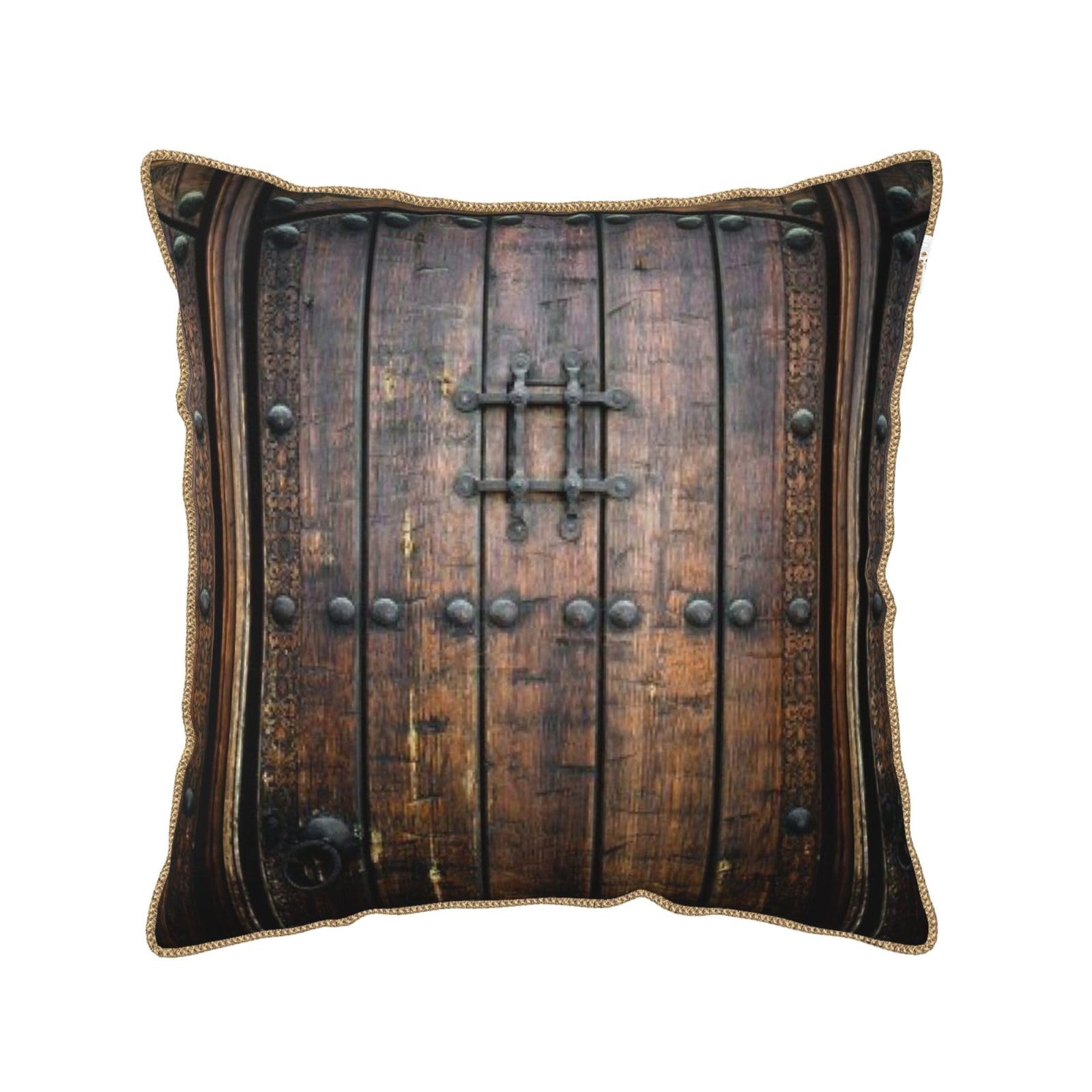 Housse de coussin rustique durable et douce en velours pour canapé