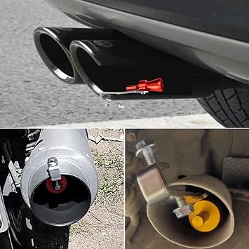 Exhaust | Aluminum Alloy Car Exhaust,Tailpipe Blow Off Valve Accessories, Automobile Resonator, Car Muffler Sound Booster for Motorcycles