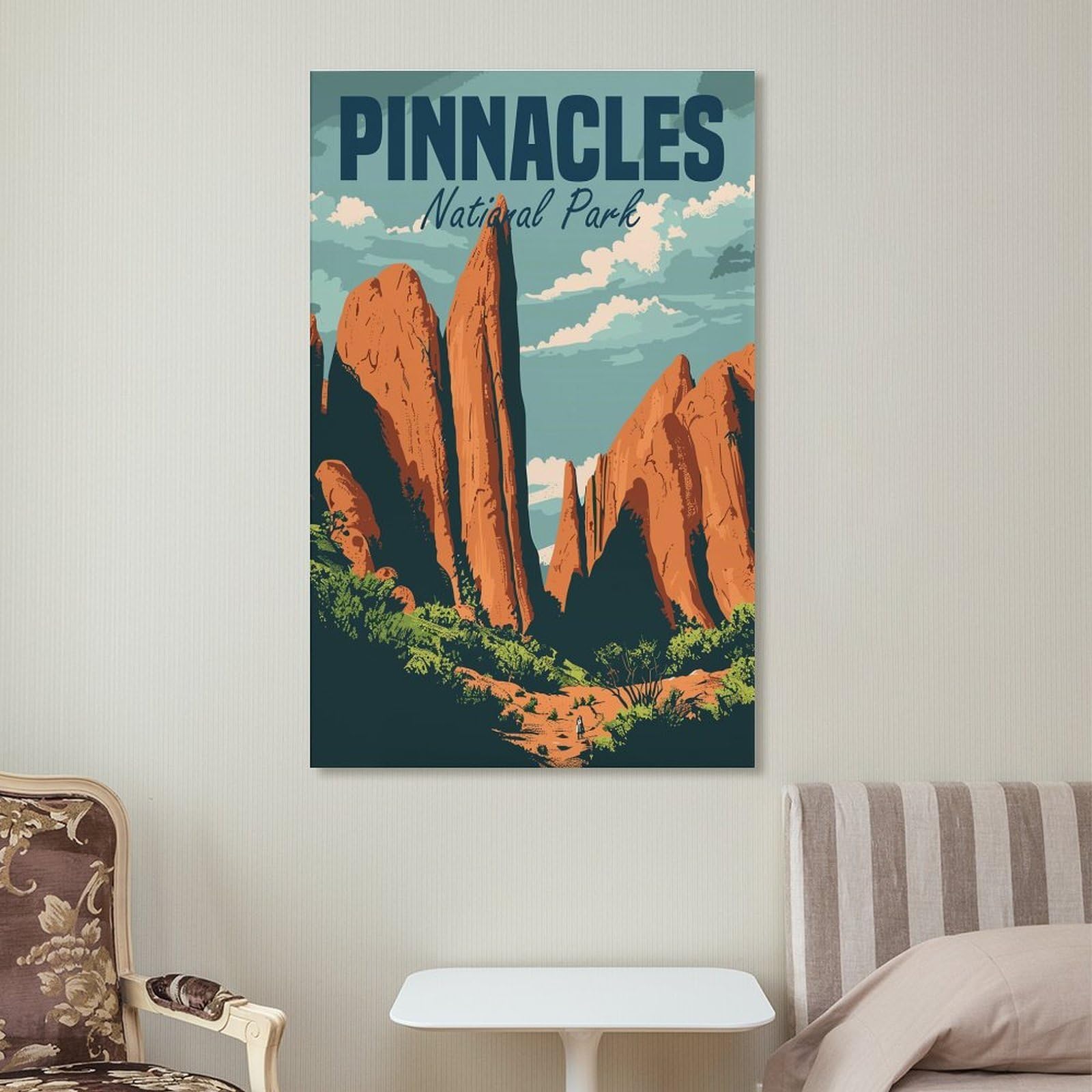 Junmoney Wandbild Pinnacles National Park, 24x36inch(60x90cm), Für Wohnraum, Flur Oder Apartments, Persönliche Wanddeko Als Geschenk, Für Persönliche Wohnideen