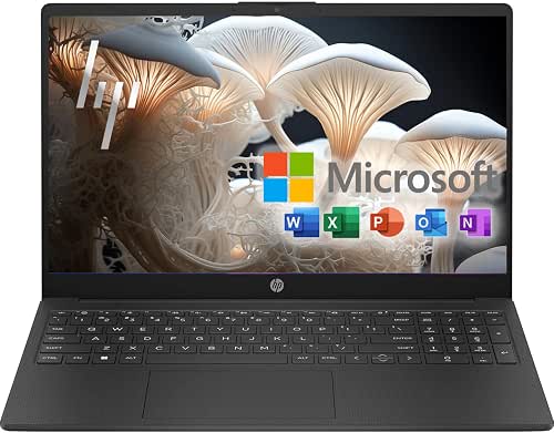 HP 15.6 Inch Laptop with 1-Year Free Microsoft Office 365