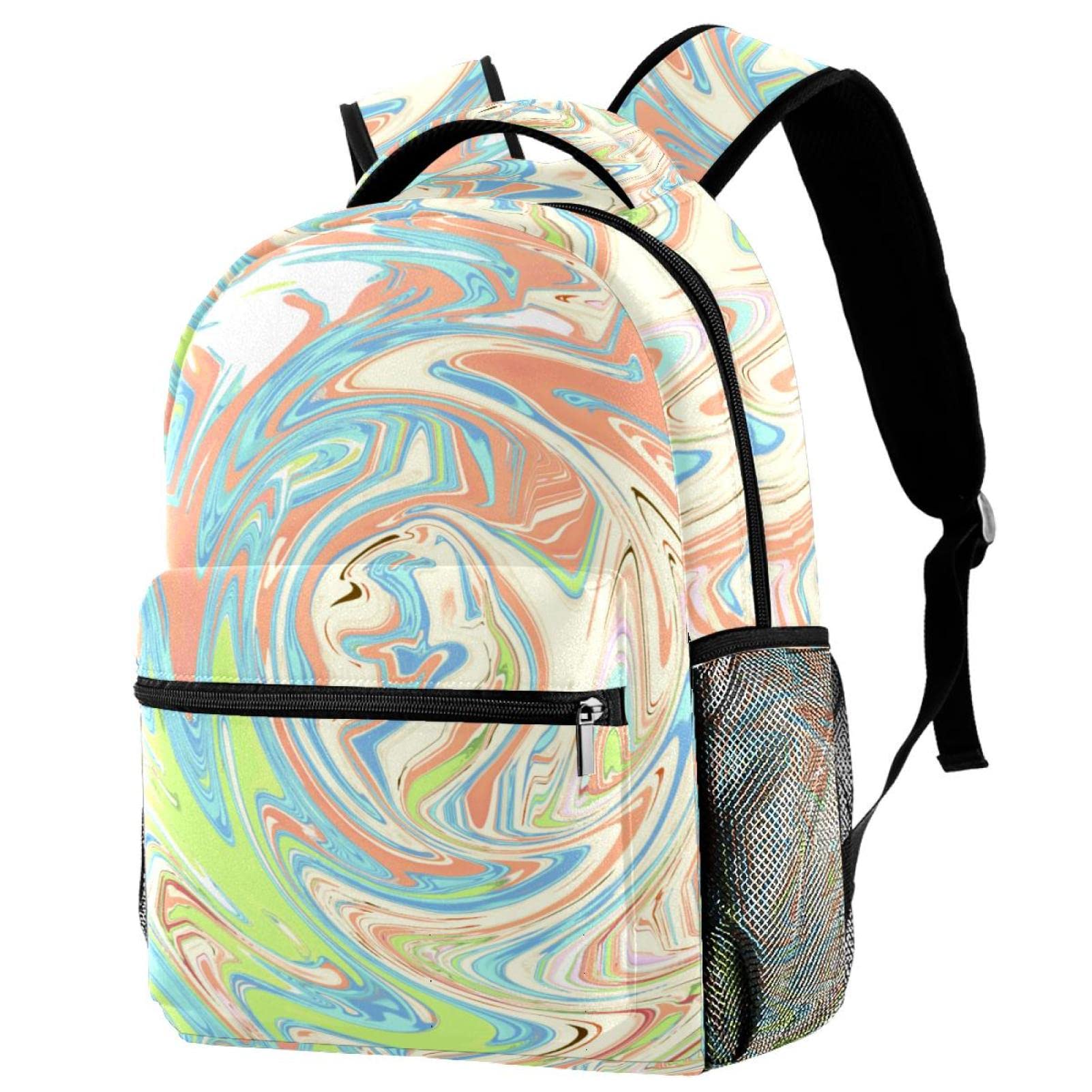 Sac à dos géométrie style décontracté de taille unique polyvalent