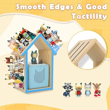 Taladad House for Toniesbox Figures Storage Organizer Shelf Holder Stand