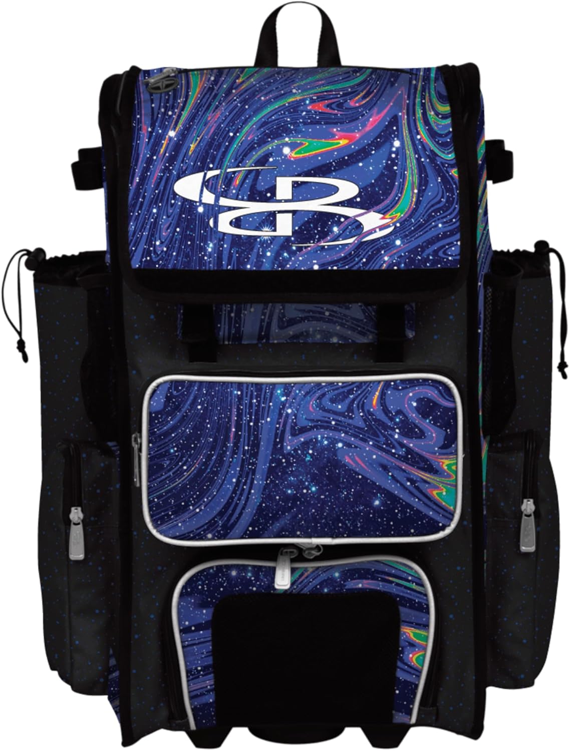 Boombah Rolling Superpack Baseball/Softball Gear Bag - Telescopic Handle - Holds 4 Bats - Wheeled Version - Supernova - Multiple Colors