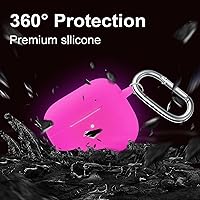 Vista 438 de Funda para AirPods Pro con kit de limpieza, funda de silicona suave para Apple AirPod Pro de 1ª/2ª generación, accesorios de funda AirPods Pro/Pro 2