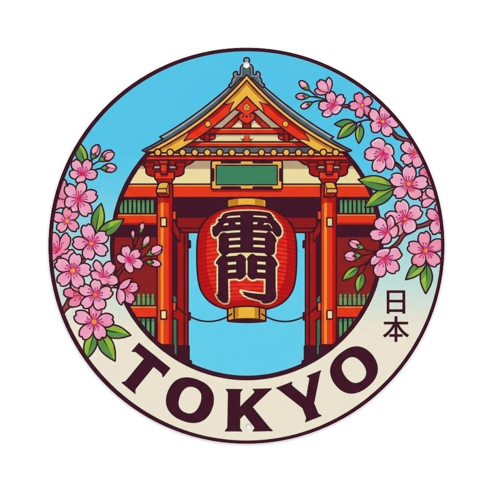 Tokyo Japan Festival Travel Vintage Heritage Journey Metal Tin Sign