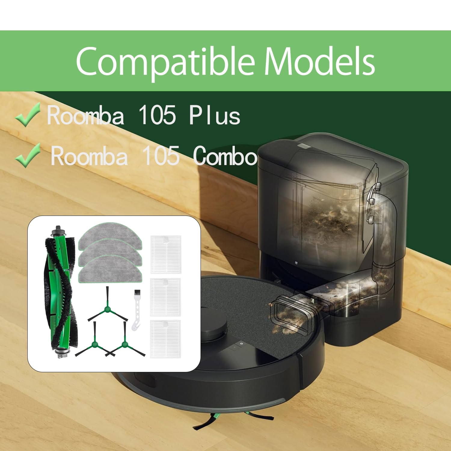 Amazon.co.jp: iRobot Roomba 105 Combo / Q052 / 105 Vac ロボット
