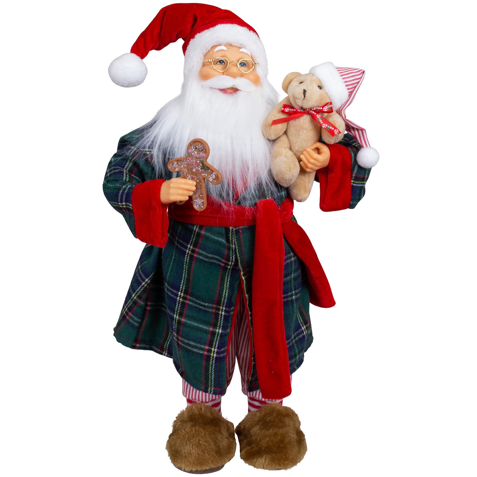 Mr. und Mrs. Santa 45cm stehend 2 Stück Weihnachtsfrau und Weihnachtsmann rot
