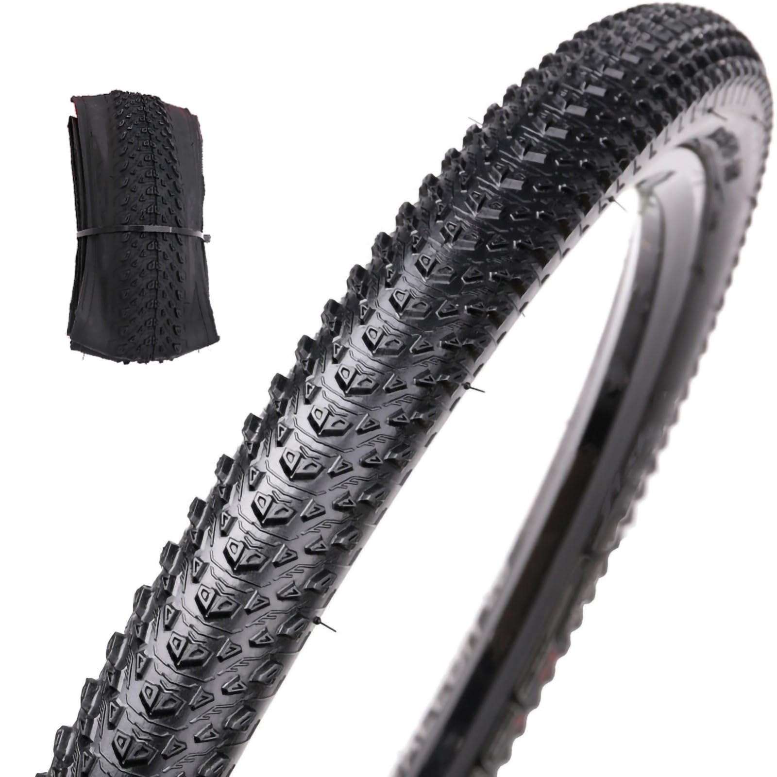 Cubiertas MTB 26/27.5/29 Pulgadas, Par Plegable Gomas 26/27.5/29 x 1.95 Pulgadas 60 TPI, Neumático Bicicleta Carretera - para MTB Electro Bici Hibrida Montaña