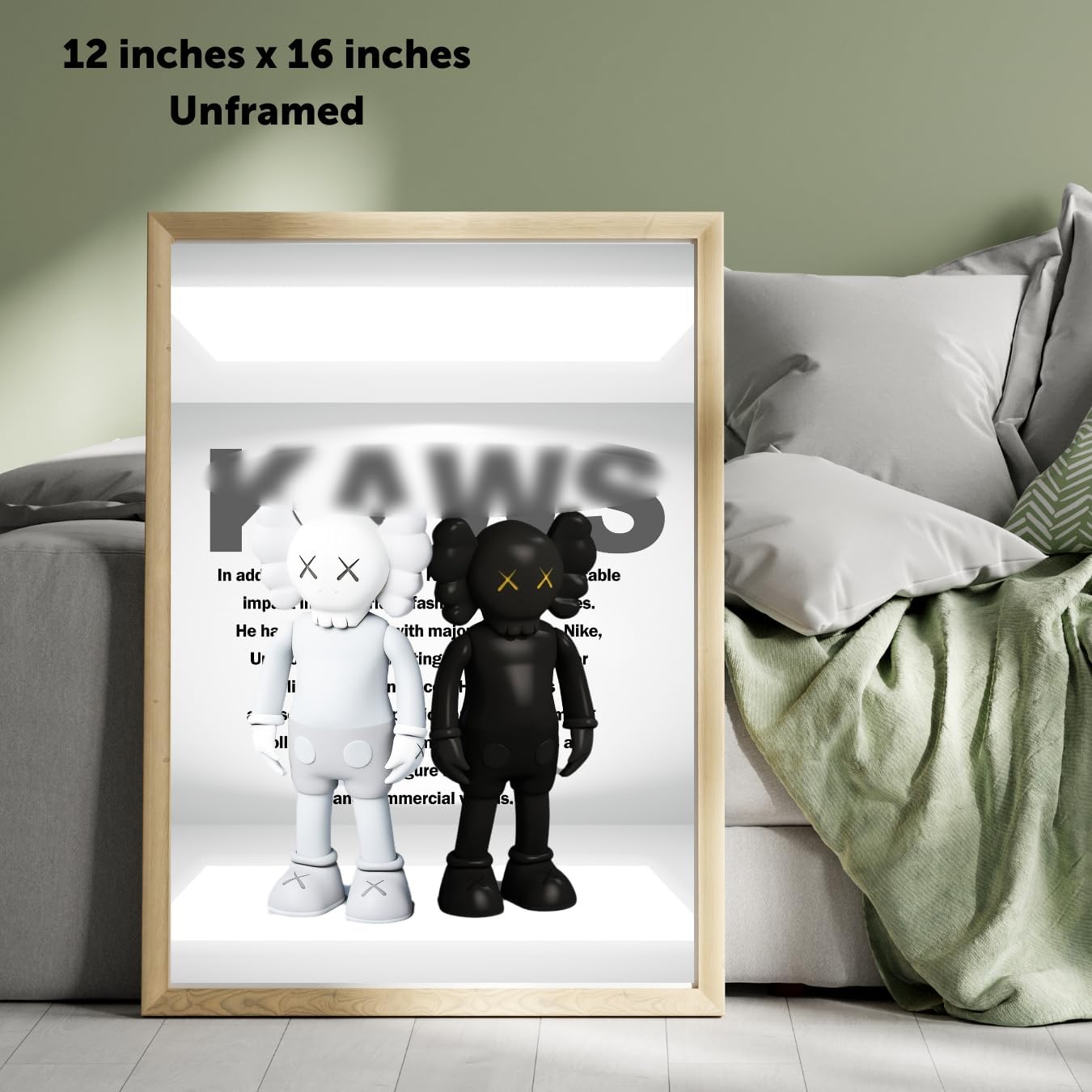 Set of Three Hypebeast Poster Prints Sneaker Kaww Canvas Wall Art Decor Home Decor Unframed12 inches x 16 inches (30 x 40)