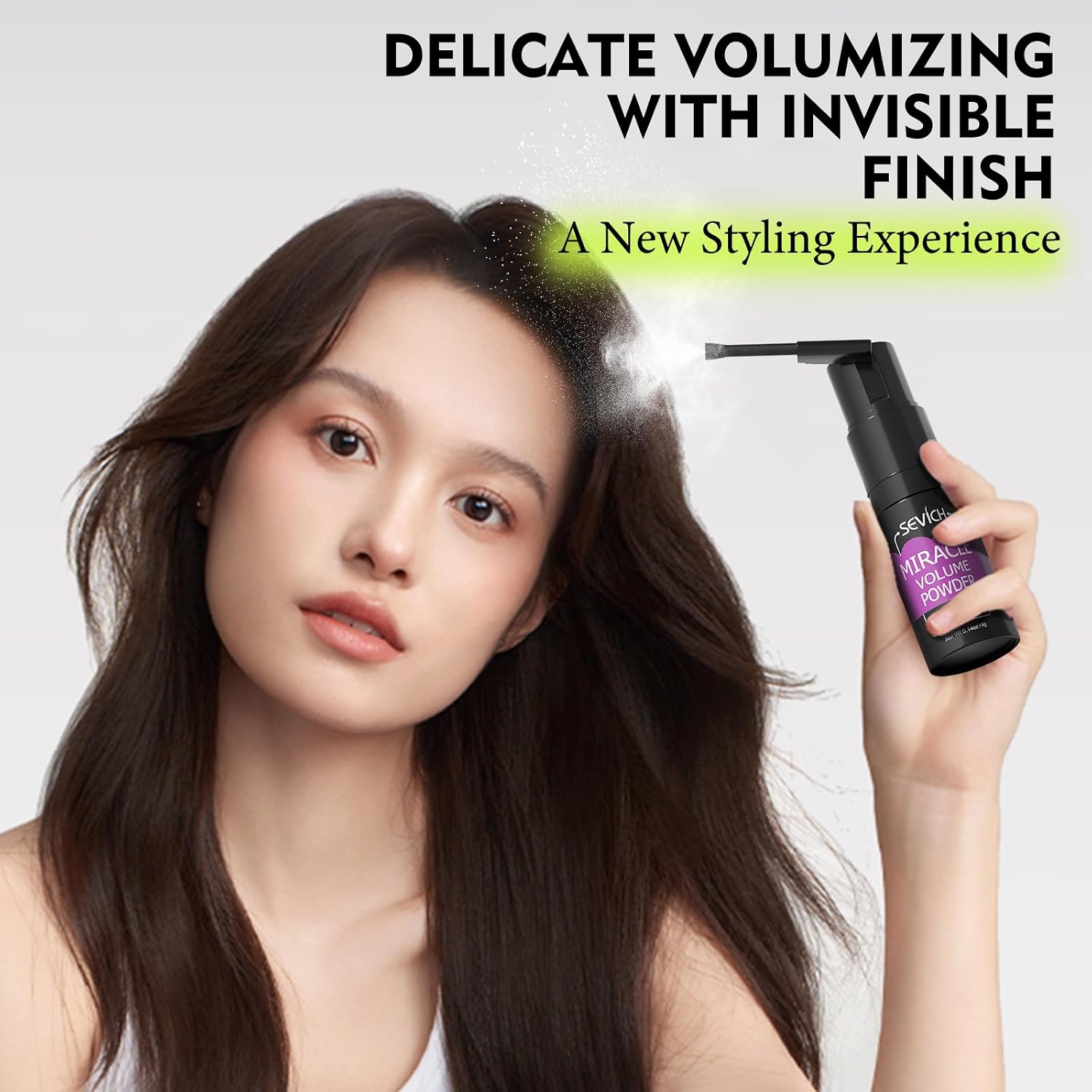 SEVICH Miracle Volume Powder - Texturizing Hair Styling Powder for Men & Women, 360° Adjustable Nozzle, Oil Control & Fluffy Hair, Travel-Size Matte Finish Hair Powder, 4g Spray + 20g Refills
