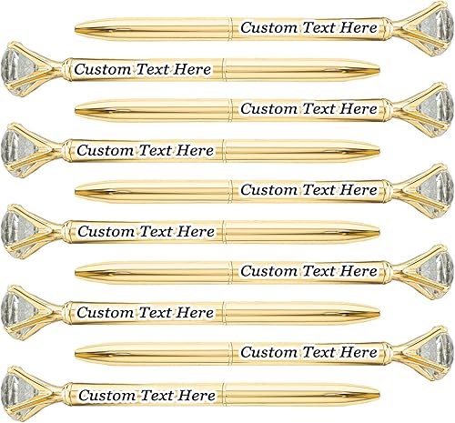 10 bolígrafos personalizados a granel con diamante, bolígrafo grabado con nombre, logotipo, texto a granel, para negocios, fiestas, eventos, regalo 10 bolígrafos personalizados a granel con diamante, bolígrafo grabado con nombre, logotipo, texto a granel, para negocios, fiestas, eventos, regalo