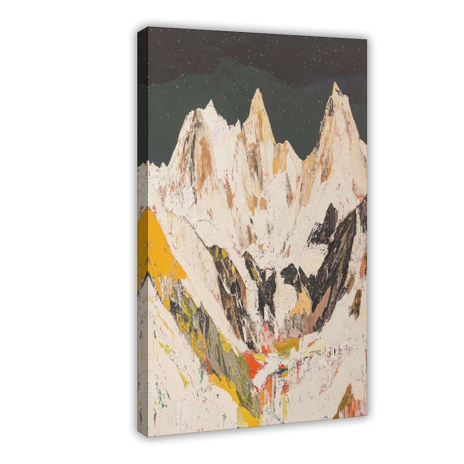 Bareronor Abstract Mountain Poster Canvas Poster Bedroom Decor Landscape Office Room Decor Gift 20" L X 30" W