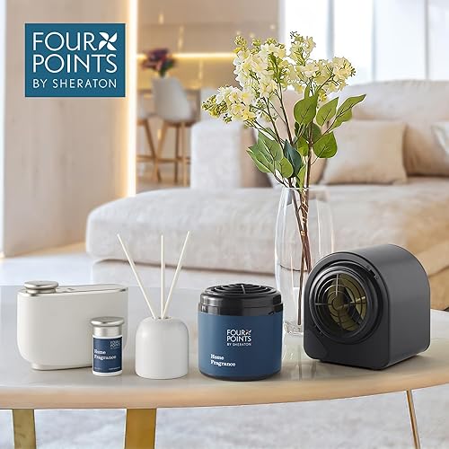 Miniatura 6 de Four Points by Sheraton - Recambio de difusor para el hogar, cartucho de aroma de aromaterapia, cítricos, borbón, floral, cedro y cuero negro,
