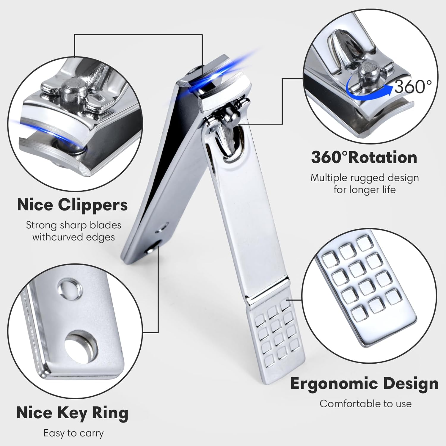 Ultimate Nail Clippers Set: Your Go-To Grooming Kit for Perfect Nails!