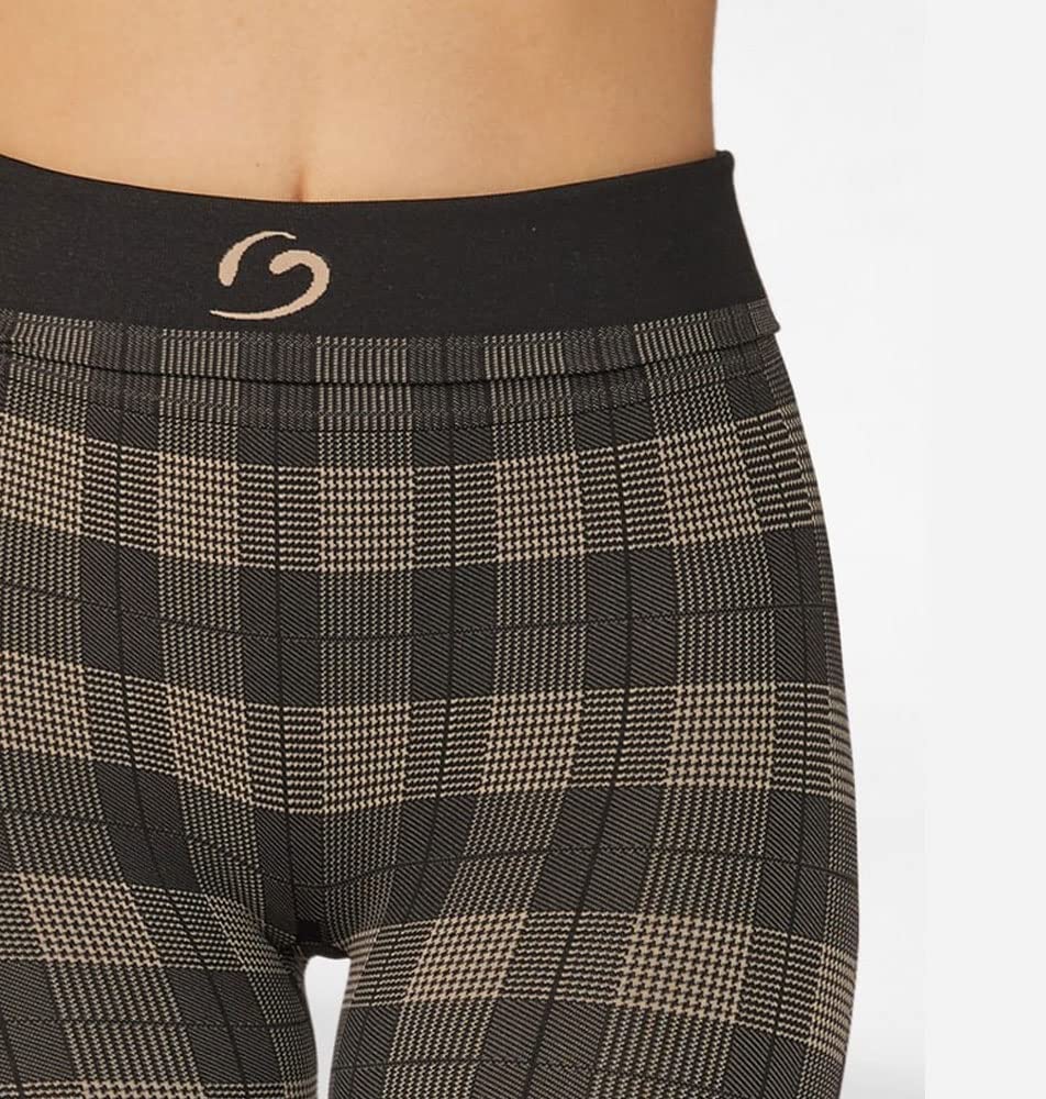 BeGood - Legging Donna Superslim Principe di Galles. Elegante e Attivo: Tonifica, Drena, Idrata. Anticellulite in Tessuto Tecnico Brevettato e Clinicamente Testato