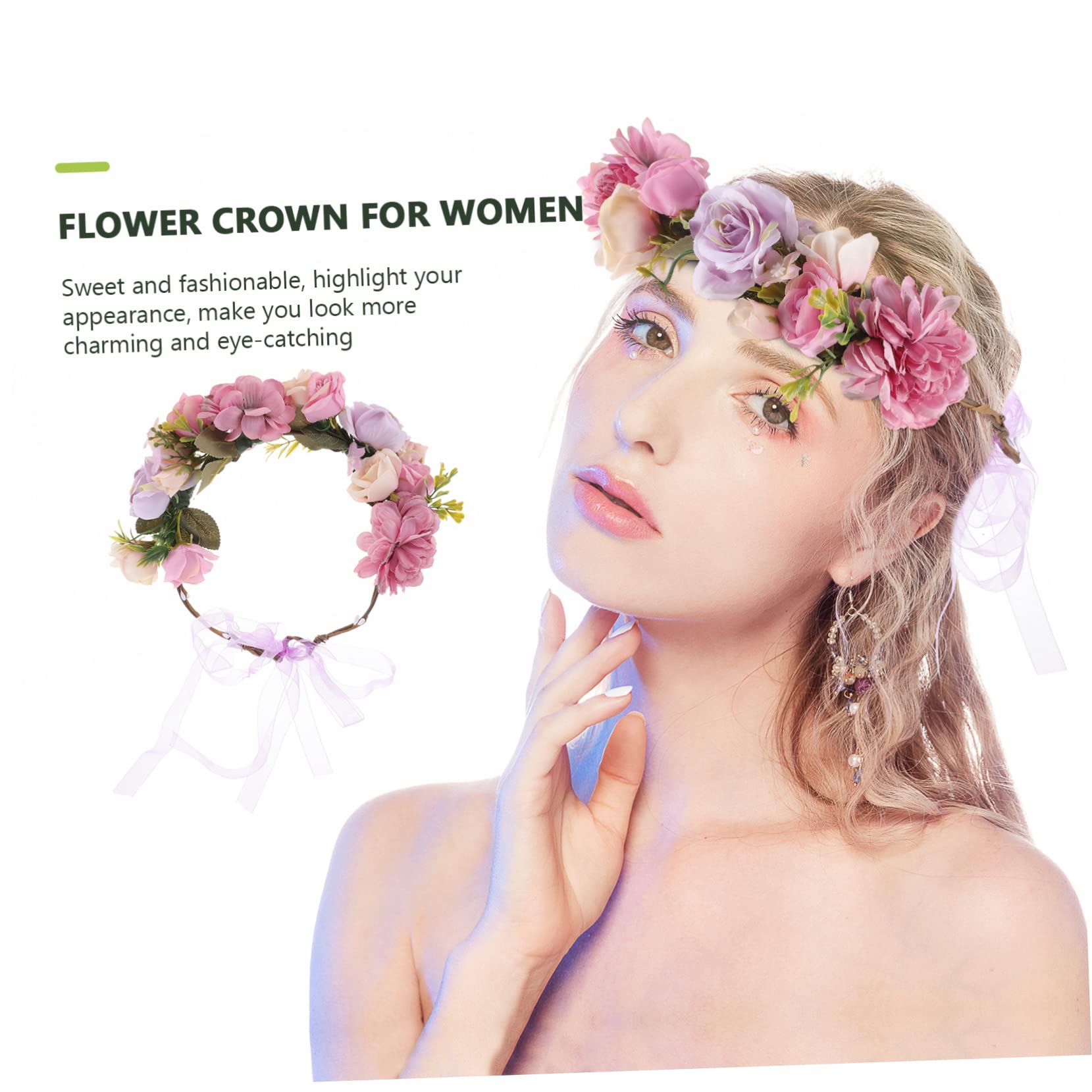 FRCOLOR 3 Stück Braut Stirnband Hochzeit Braut Haarkrone Haarband Haarschmuck Für Hochzeit Kopfschmuck Haarschmuck Stirnbänder Tiara Polyester