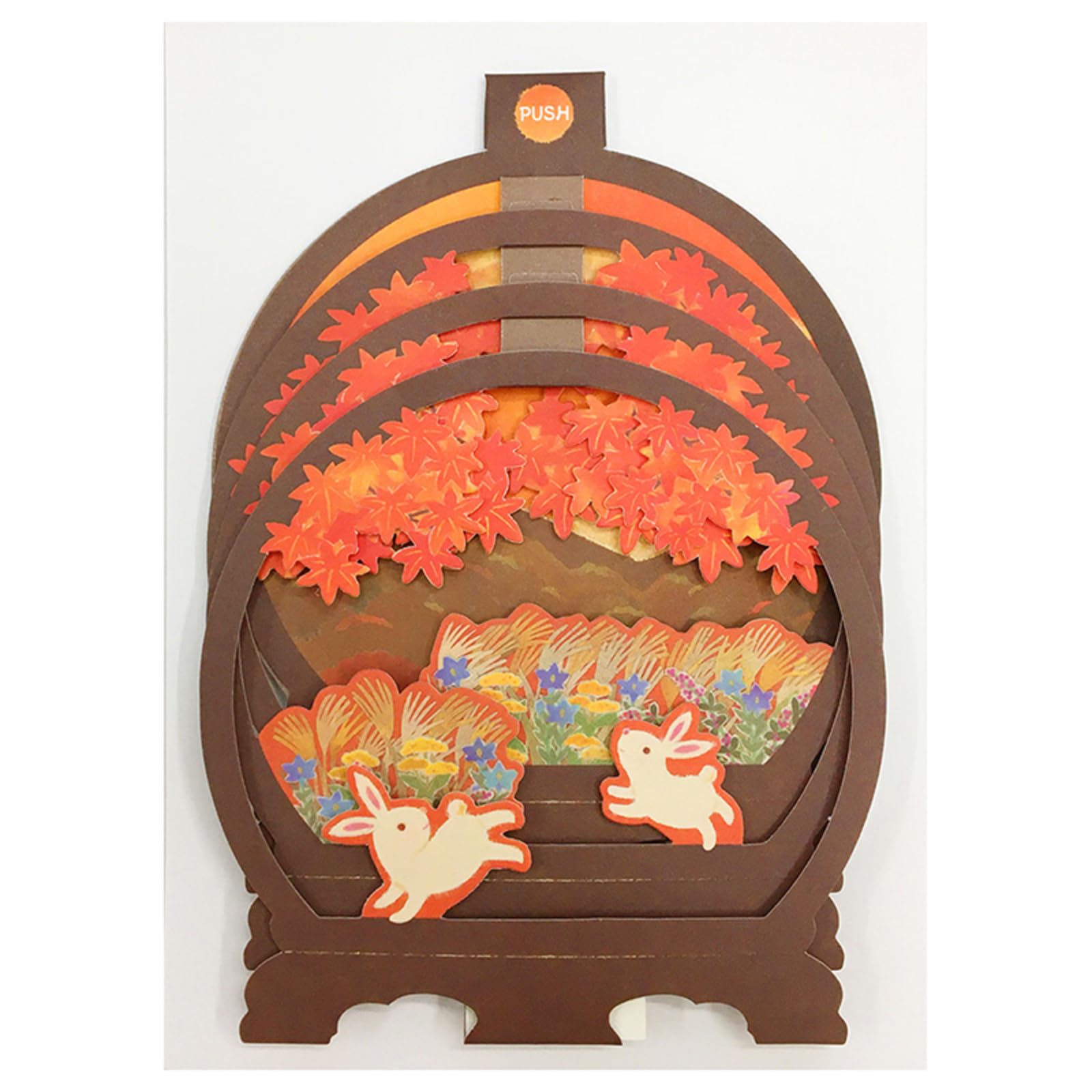 Amazon.co.jp: サンリオ メッセージカード 秋 夕日にウサギ