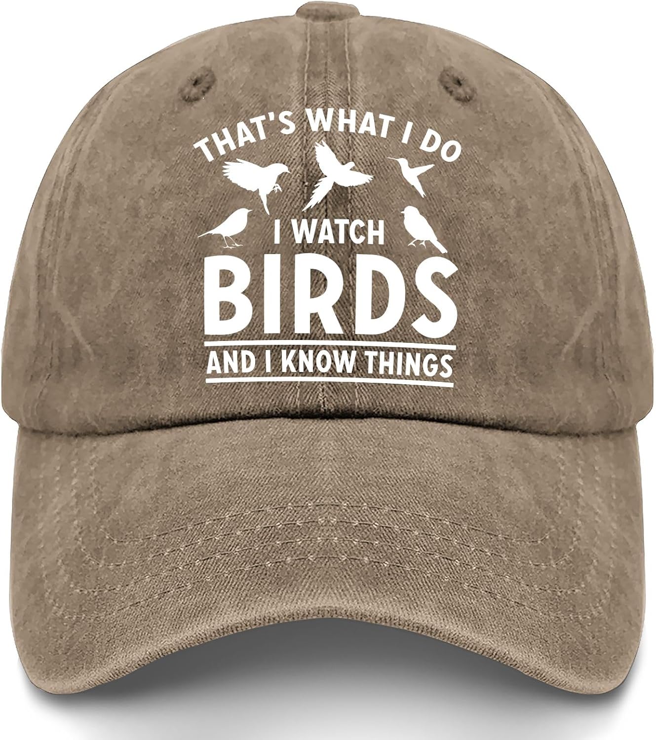 That's What I Do I Watch Birds and I Know Things Hats Youth Golf Hat Pigment Black Womens Beach Hat Gifts for Mom image 4