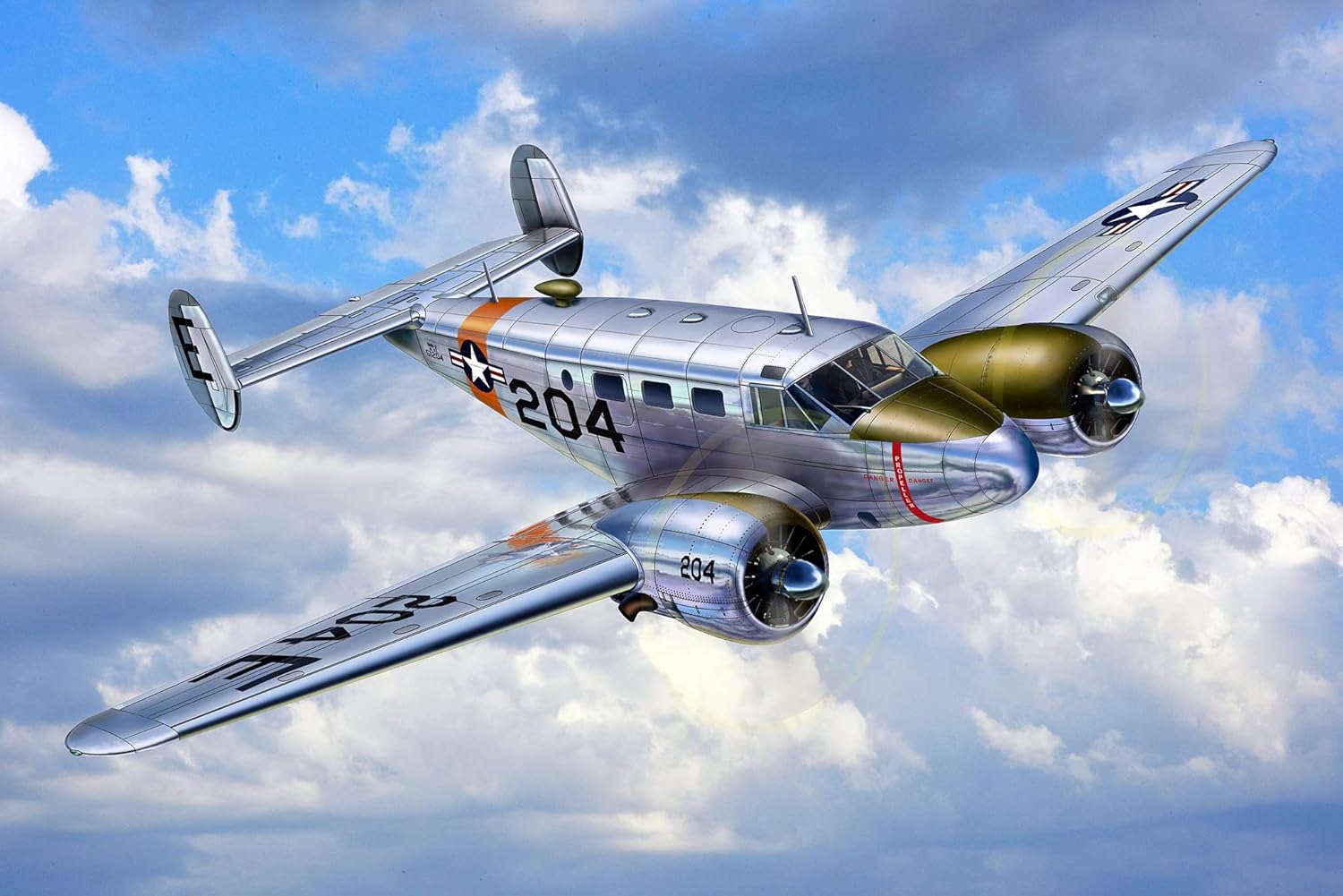 Revell 03811 Beechcraft Model 18 1:48 Scale Unbuilt/Unpainted Plastic Model Kit