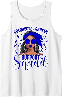 Colorectal Cancer Awareness Women Support Colorectal Cancer Tank Top