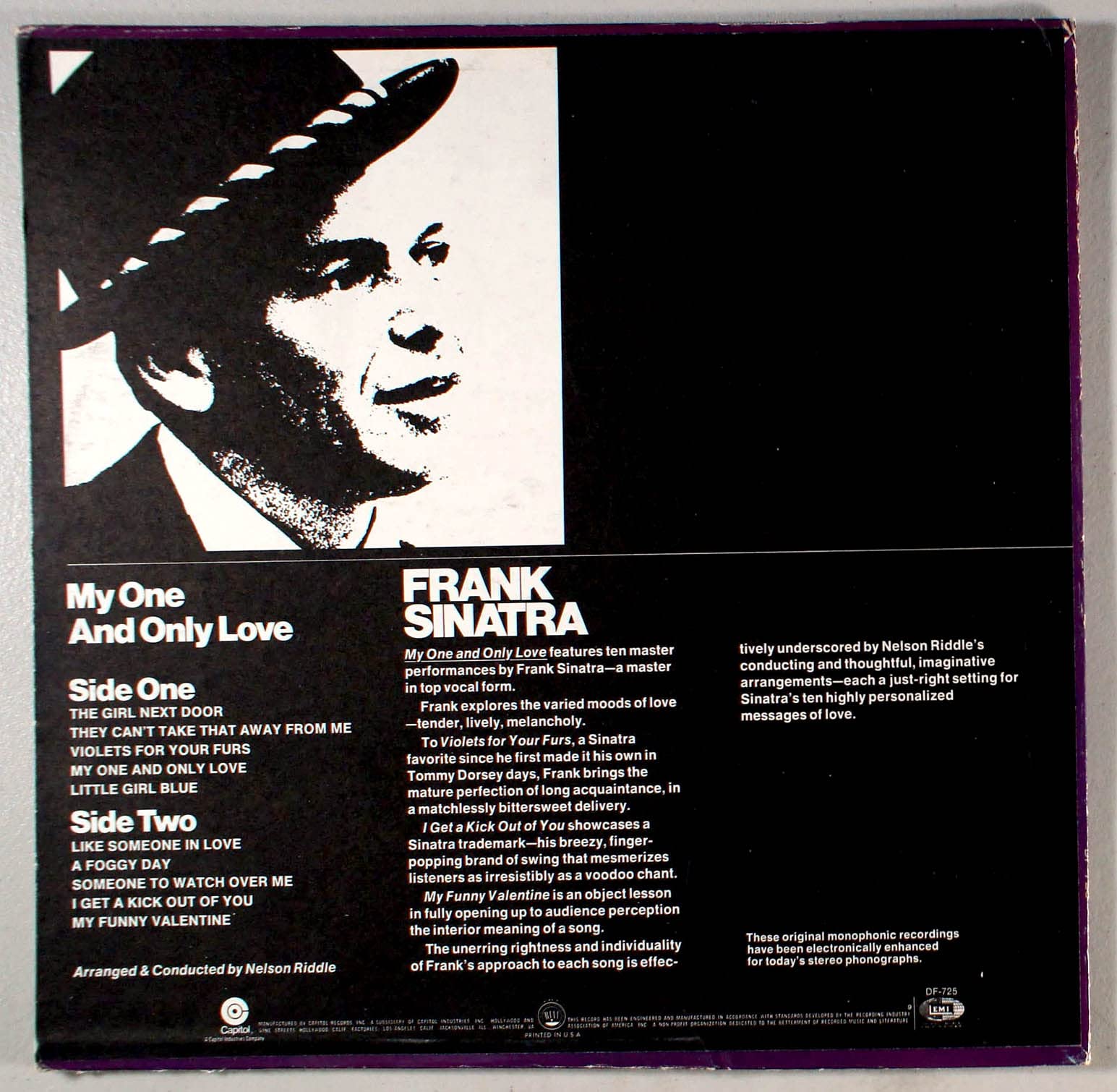 Frank Sinatra My One and Only Love